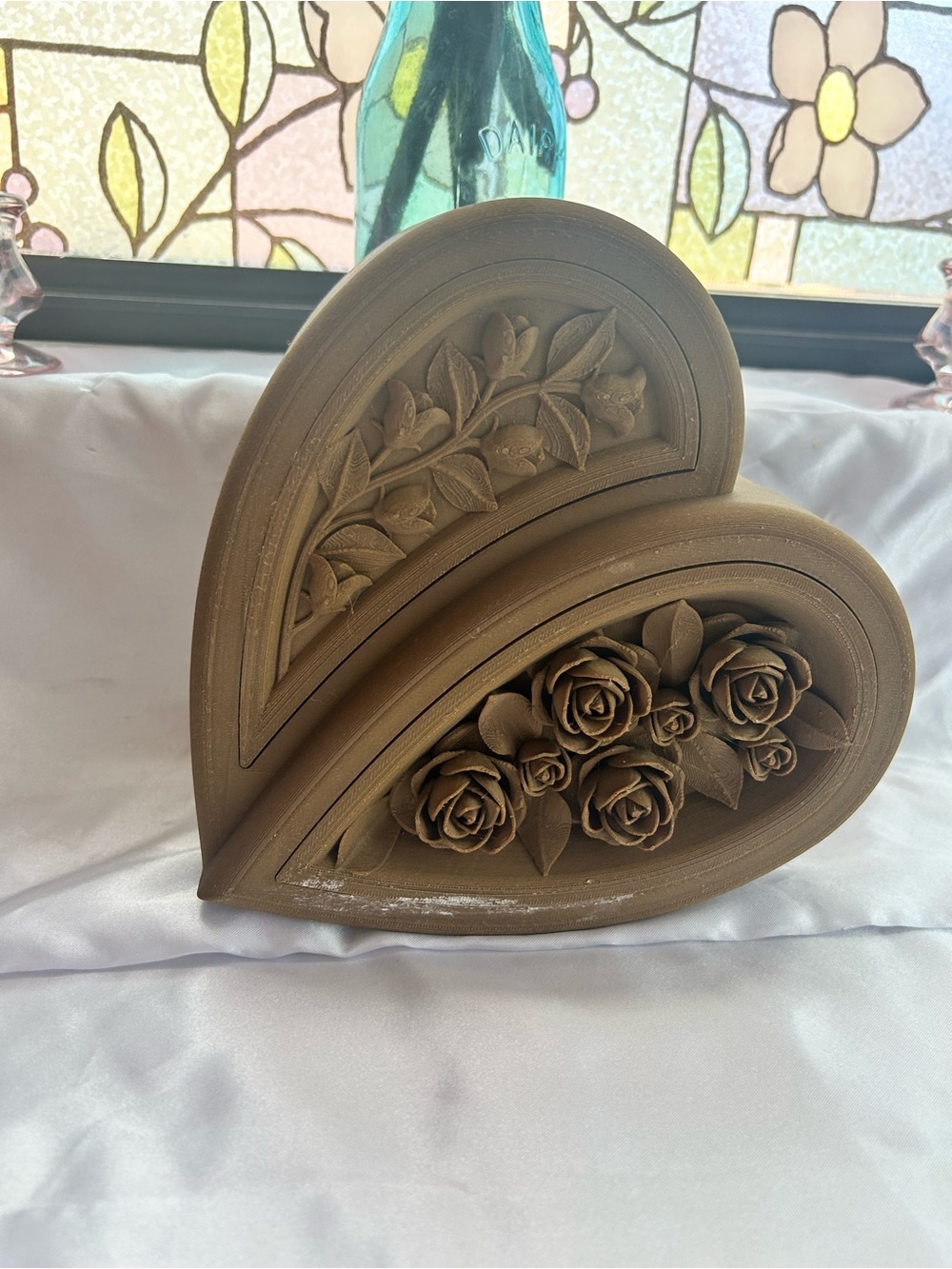 Perri Dance Camp Fan 3D Print Floral Heart Shaped Jewelry Box